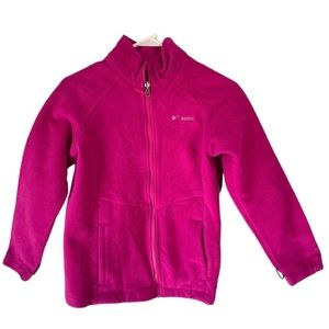 Columbia Interchange Fleece Jacket Girls Hot Pink Youth XL